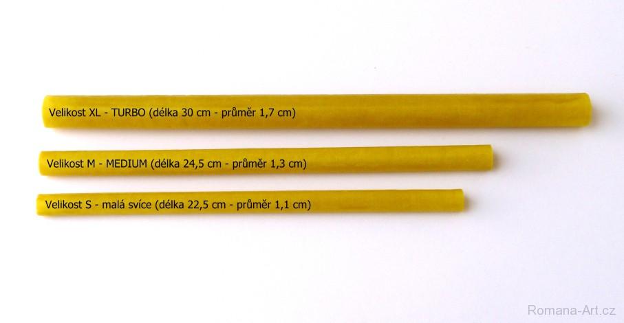 Tělové svíce Romana Art - ČESNEK, ZÁZVOR - vel. XL (10 ks)