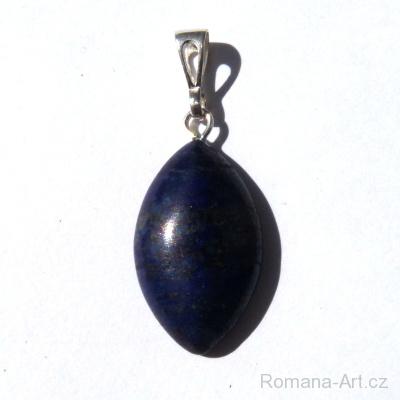 Lapis lazuli, lazurit - Přívěsek kabošon (Ag 925)