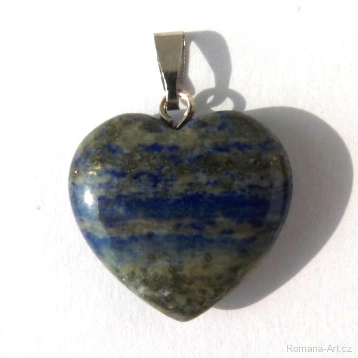 Lapis lazuli, lazurit - Přívěsek srdce