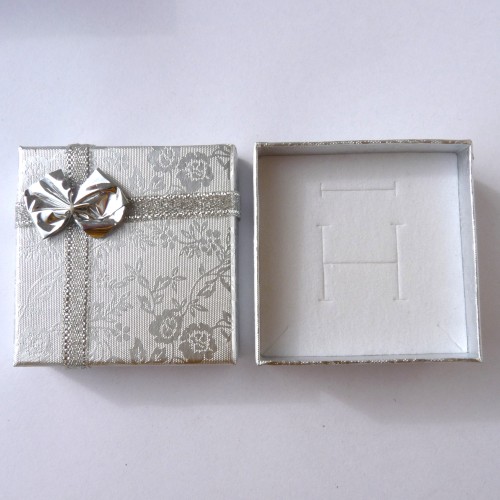 Dárková krabička - stříbrná (5,5 x 5,5 cm) 