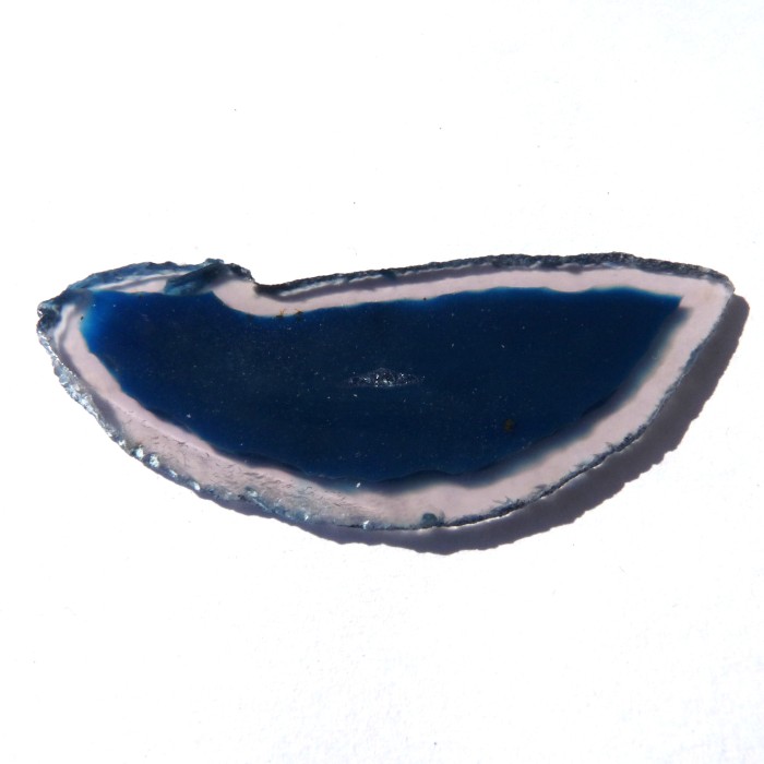 Achát plátek modrý - Brazílie (6,5 x 2,5 cm)